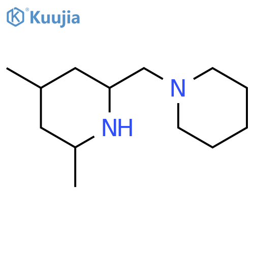 Piperidine, 2,4-dimethyl-6-(1-piperidinylmethyl)- structure