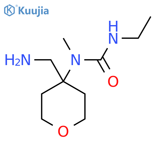 1-[4-(Aminomethyl)oxan-4-yl]-3-ethyl-1-methylurea structure