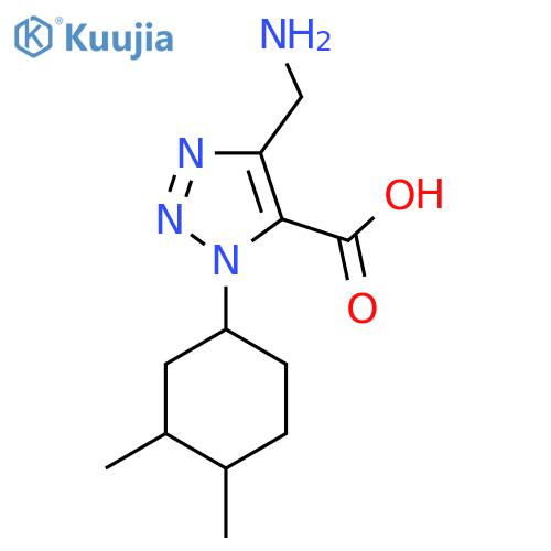 4-(aminomethyl)-1-(3,4-dimethylcyclohexyl)-1H-1,2,3-triazole-5-carboxylic acid structure