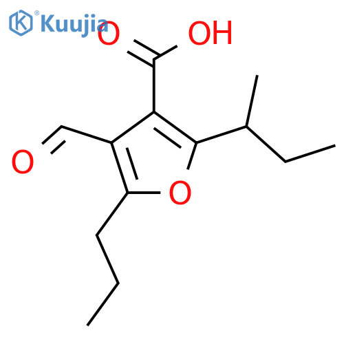 2-(Butan-2-yl)-4-formyl-5-propylfuran-3-carboxylic acid structure