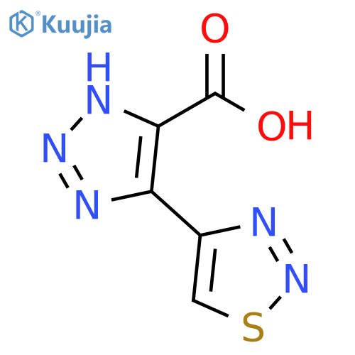 1H-1,2,3-Triazole-5-carboxylic acid, 4-(1,2,3-thiadiazol-4-yl)- structure