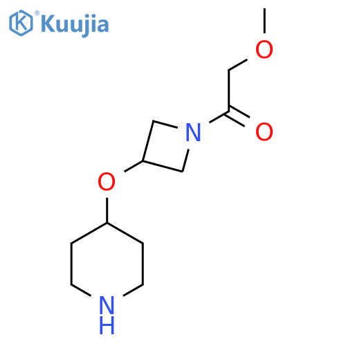 2-Methoxy-1-[3-(piperidin-4-yloxy)azetidin-1-yl]ethan-1-one structure