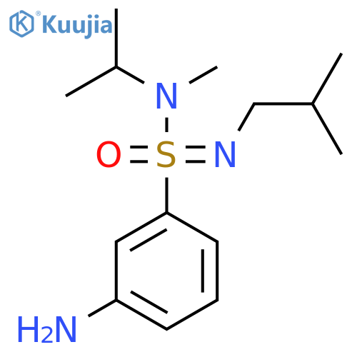 3-amino-N-methyl-N-(2-methylpropyl)-N-(propan-2-yl)benzene-1-sulfonoimidamide structure