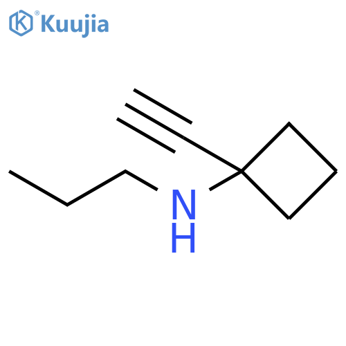 Cyclobutanamine, 1-ethynyl-N-propyl- structure
