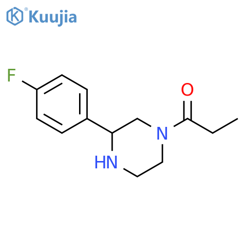 1-Propanone, 1-[3-(4-fluorophenyl)-1-piperazinyl]- structure