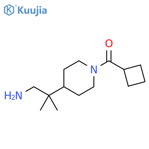 Methanone, [4-(2-amino-1,1-dimethylethyl)-1-piperidinyl]cyclobutyl- structure