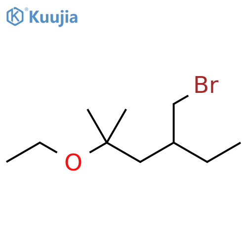 Hexane, 4-(bromomethyl)-2-ethoxy-2-methyl- structure
