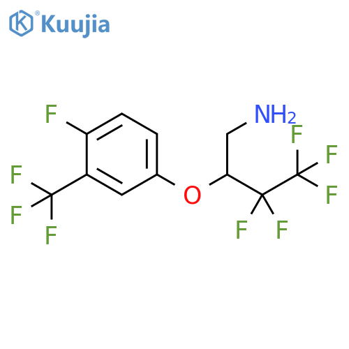 1-Butanamine, 3,3,4,4,4-pentafluoro-2-[4-fluoro-3-(trifluoromethyl)phenoxy]- structure