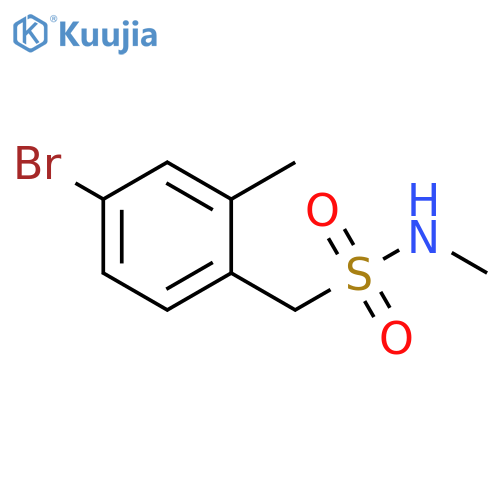 Benzenemethanesulfonamide, 4-bromo-N,2-dimethyl- structure
