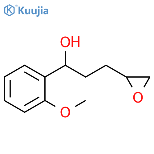 2-Oxiranepropanol, α-(2-methoxyphenyl)- structure