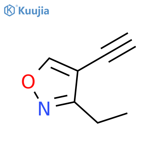 Isoxazole, 3-ethyl-4-ethynyl- structure