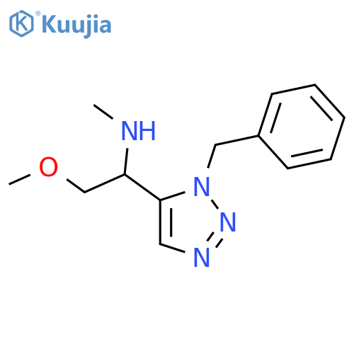 [1-(1-benzyl-1H-1,2,3-triazol-5-yl)-2-methoxyethyl](methyl)amine structure