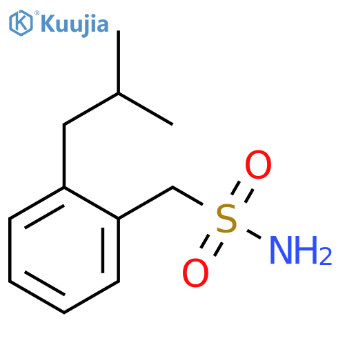Benzenemethanesulfonamide, 2-(2-methylpropyl)- structure