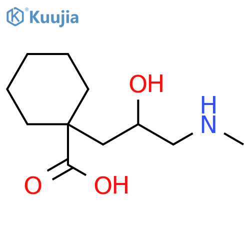 Cyclohexanecarboxylic acid, 1-[2-hydroxy-3-(methylamino)propyl]- structure