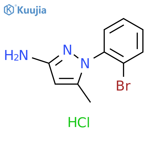 1-(2-bromophenyl)-5-methyl-1H-pyrazol-3-amine hydrochloride structure