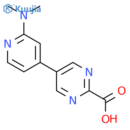 5-2-(dimethylamino)pyridin-4-ylpyrimidine-2-carboxylic acid structure