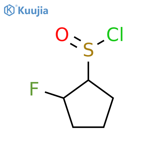 2-Fluorocyclopentane-1-sulfinyl chloride structure