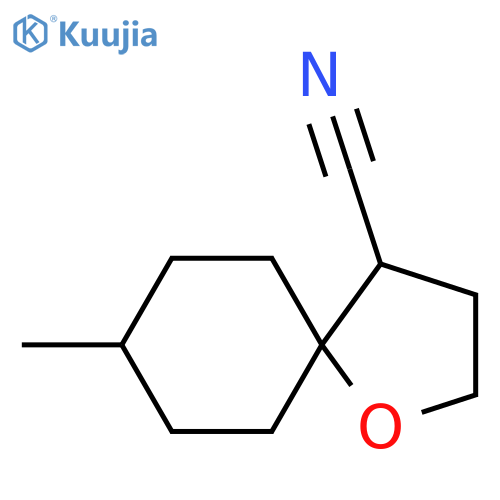 8-Methyl-1-oxaspiro[4.5]decane-4-carbonitrile structure