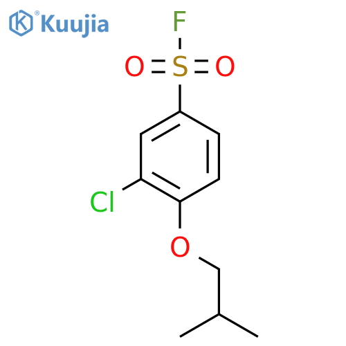 3-Chloro-4-(2-methylpropoxy)benzene-1-sulfonyl fluoride structure