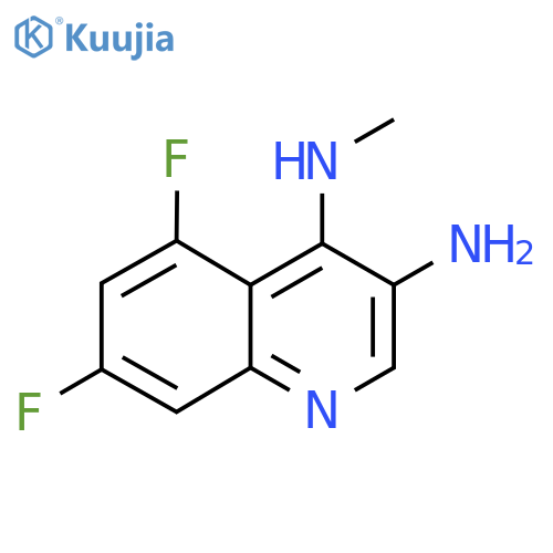 5,7-difluoro-4-N-methylquinoline-3,4-diamine structure