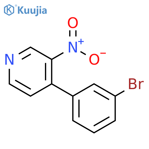 Pyridine, 4-(3-bromophenyl)-3-nitro- structure