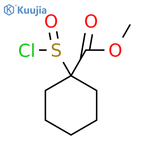 Methyl 1-(chlorosulfinyl)cyclohexane-1-carboxylate structure