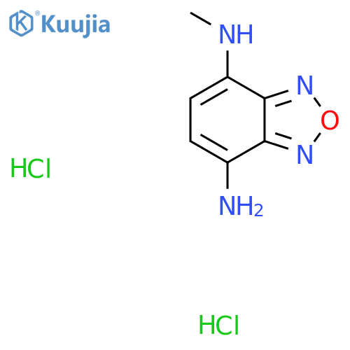 N4-methyl-2,1,3-benzoxadiazole-4,7-diamine dihydrochloride structure
