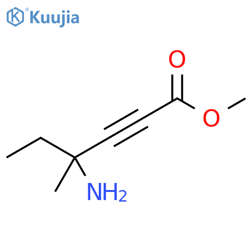2-Hexynoic acid, 4-amino-4-methyl-, methyl ester structure
