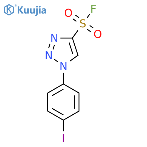 1-(4-iodophenyl)-1H-1,2,3-triazole-4-sulfonyl fluoride structure