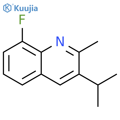 Quinoline, 8-fluoro-2-methyl-3-(1-methylethyl)- structure