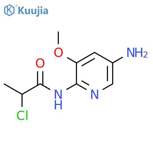 Propanamide, N-(5-amino-3-methoxy-2-pyridinyl)-2-chloro- structure
