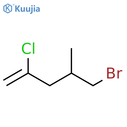 1-Pentene, 5-bromo-2-chloro-4-methyl- structure