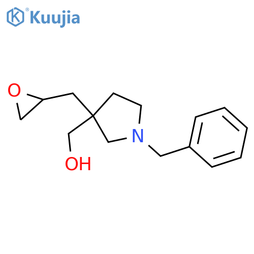 {1-Benzyl-3-[(oxiran-2-yl)methyl]pyrrolidin-3-yl}methanol structure