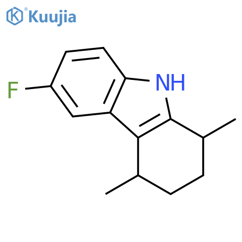 6-fluoro-1,4-dimethyl-2,3,4,9-tetrahydro-1H-carbazole structure