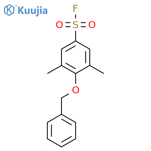 4-(Benzyloxy)-3,5-dimethylbenzene-1-sulfonyl fluoride structure