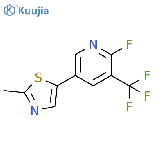 Pyridine, 2-fluoro-5-(2-methyl-5-thiazolyl)-3-(trifluoromethyl)- structure
