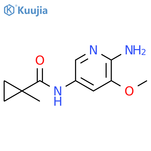 Cyclopropanecarboxamide, N-(6-amino-5-methoxy-3-pyridinyl)-1-methyl- structure
