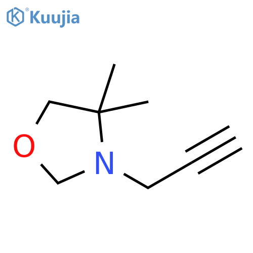 Oxazolidine, 4,4-dimethyl-3-(2-propyn-1-yl)- structure