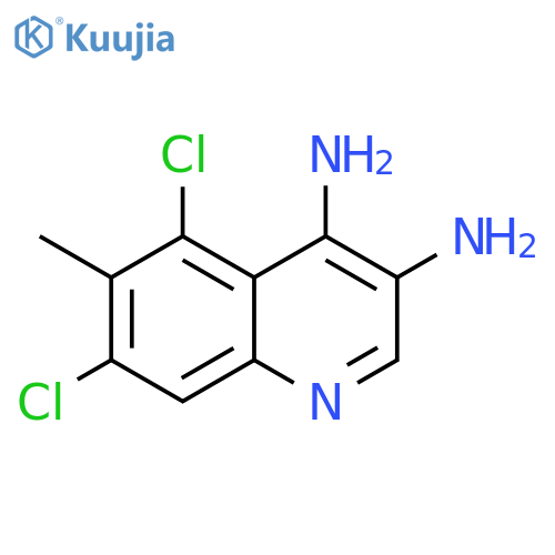 3,4-Quinolinediamine, 5,7-dichloro-6-methyl- structure