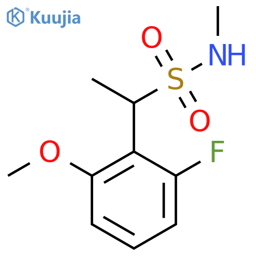 1-(2-fluoro-6-methoxyphenyl)-N-methylethanesulfonamide structure