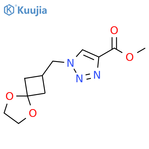 1H-1,2,3-Triazole-4-carboxylic acid, 1-(5,8-dioxaspiro[3.4]oct-2-ylmethyl)-, methyl ester structure