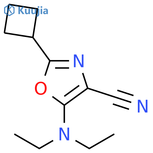 4-Oxazolecarbonitrile, 2-cyclobutyl-5-(diethylamino)- structure