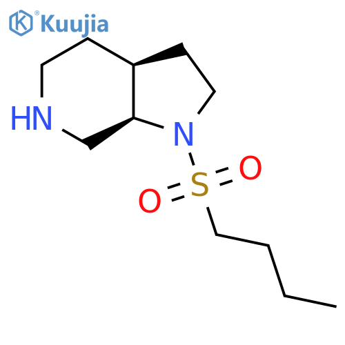 rac-(3aR,7aS)-1-(butane-1-sulfonyl)-octahydro-1H-pyrrolo[2,3-c]pyridine structure