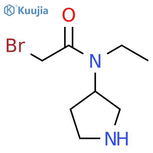 Acetamide, 2-bromo-N-ethyl-N-3-pyrrolidinyl- structure