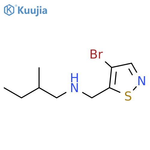5-Isothiazolemethanamine, 4-bromo-N-(2-methylbutyl)- structure