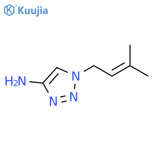 1H-1,2,3-Triazol-4-amine, 1-(3-methyl-2-buten-1-yl)- structure
