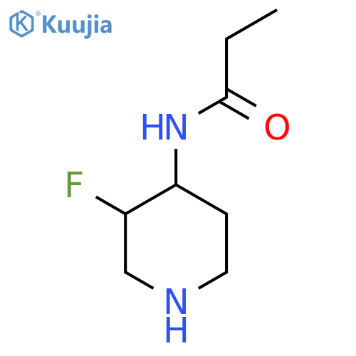 N-(3-fluoropiperidin-4-yl)propanamide structure