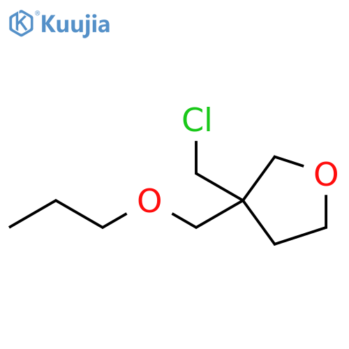 Furan, 3-(chloromethyl)tetrahydro-3-(propoxymethyl)- structure