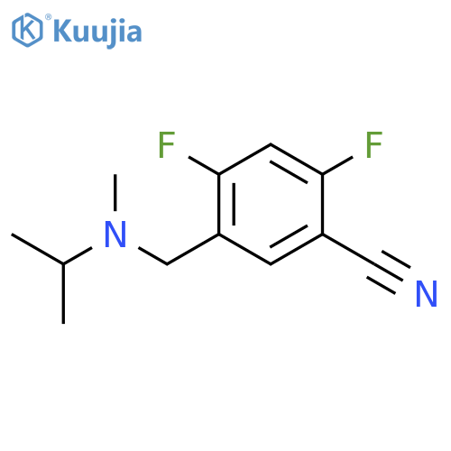Benzonitrile, 2,4-difluoro-5-[[methyl(1-methylethyl)amino]methyl]- structure