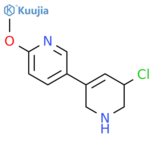 5-(5-Chloro-1,2,5,6-tetrahydropyridin-3-yl)-2-methoxypyridine structure